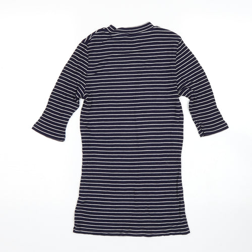 F&F Womens Blue Striped  Pullover Jumper Size 8