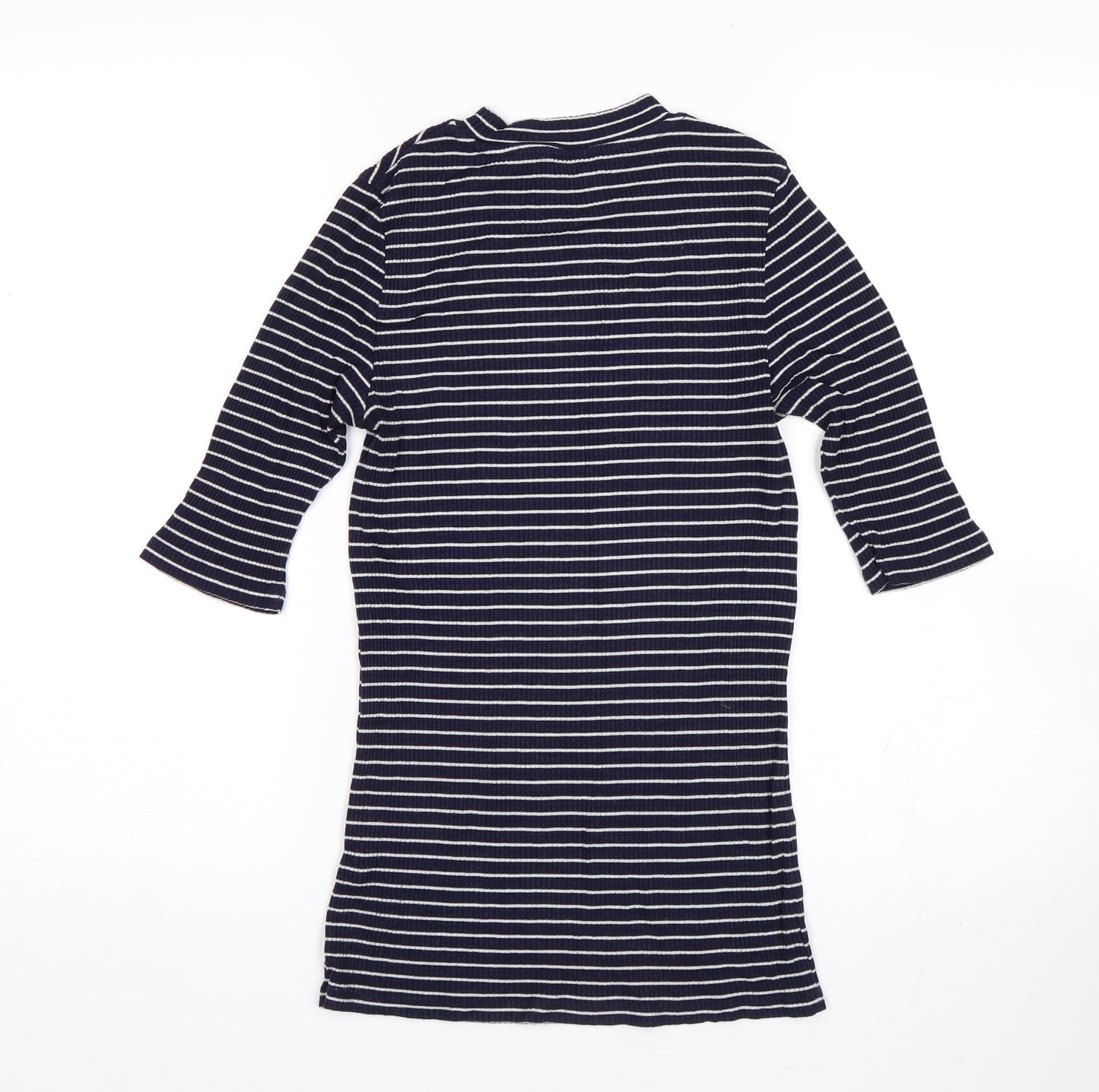 F&F Womens Blue Striped  Pullover Jumper Size 8