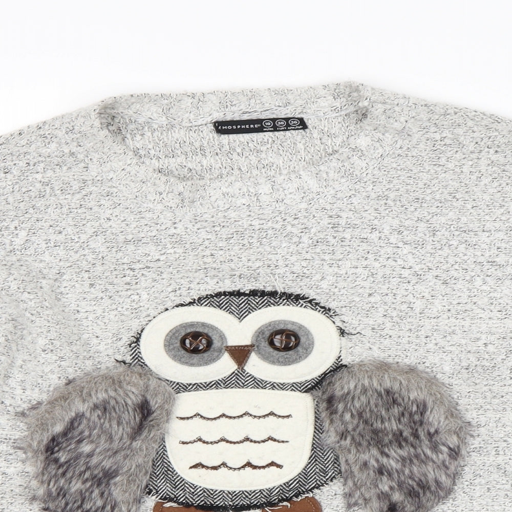 Atmosphere Womens Grey   Pullover Jumper Size 10