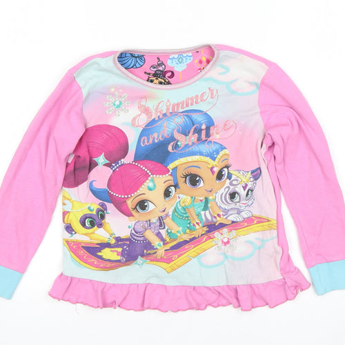 Matalan Girls Multicoloured   Top Pyjama Top Size 5 Years  - shimmer and shine