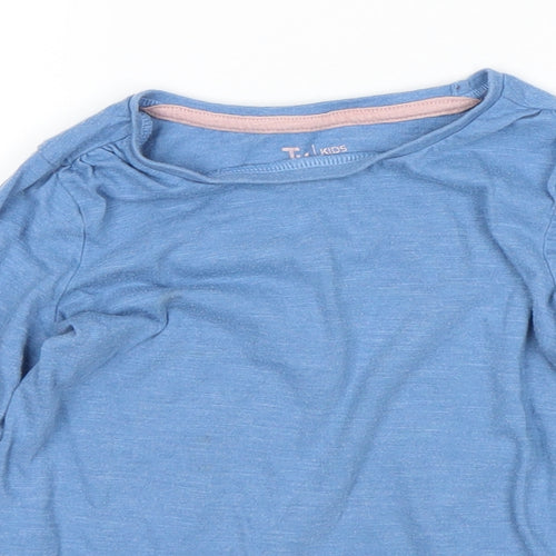 TU Girls Blue   Basic T-Shirt Size 3-4 Years