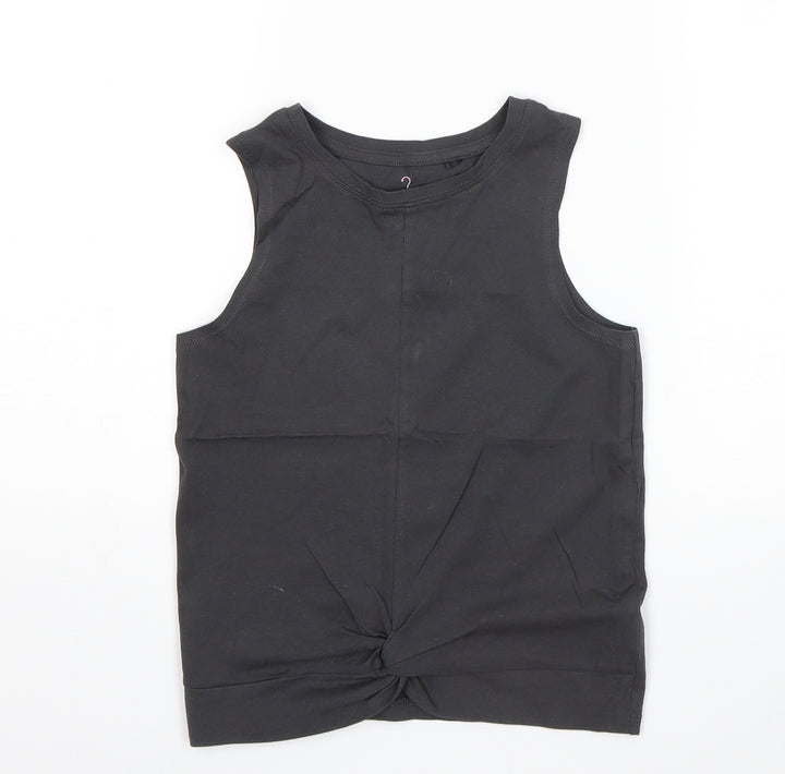 NEXT Girls Grey Basic Tank Size 9 Years