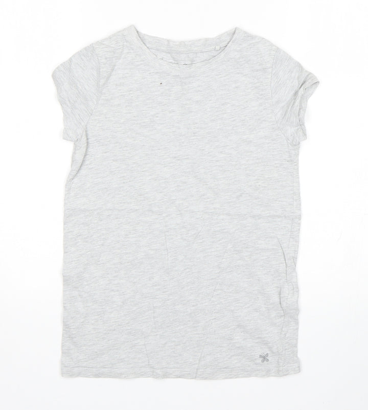 NEXT Girls Grey   Basic T-Shirt Size 9 Years