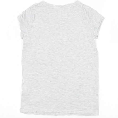 NEXT Girls Grey   Basic T-Shirt Size 9 Years