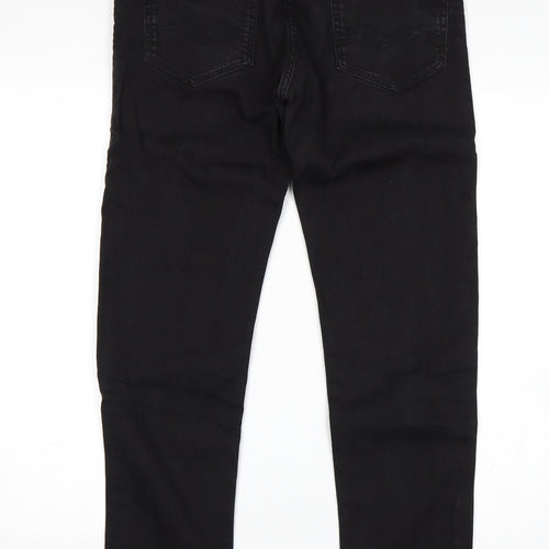 Replay Mens Black   Straight Jeans Size 34 L30 in