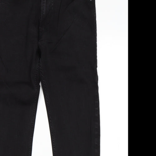 Replay Mens Black   Straight Jeans Size 34 L30 in