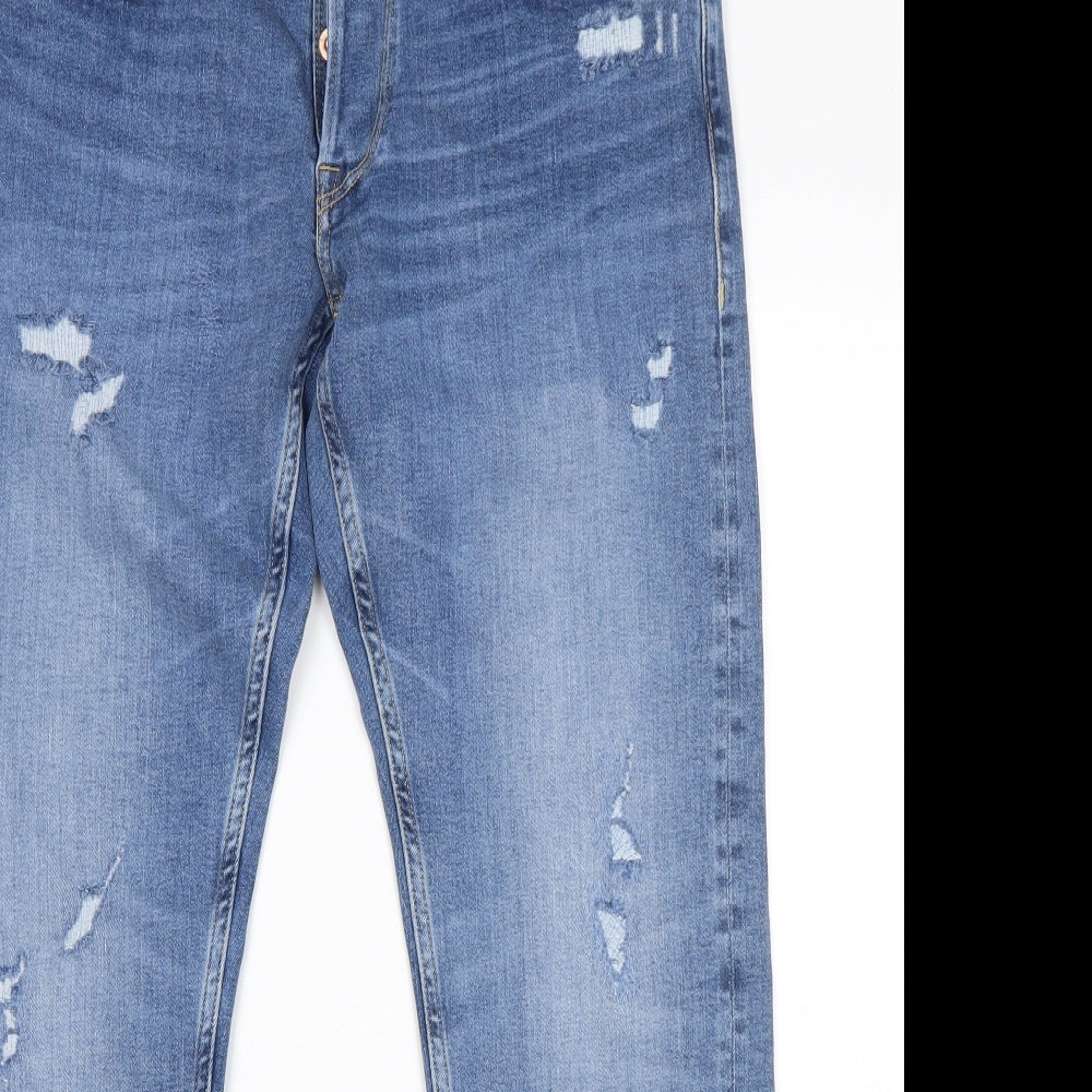 Replay Mens Blue   Straight Jeans Size 34 L30 in