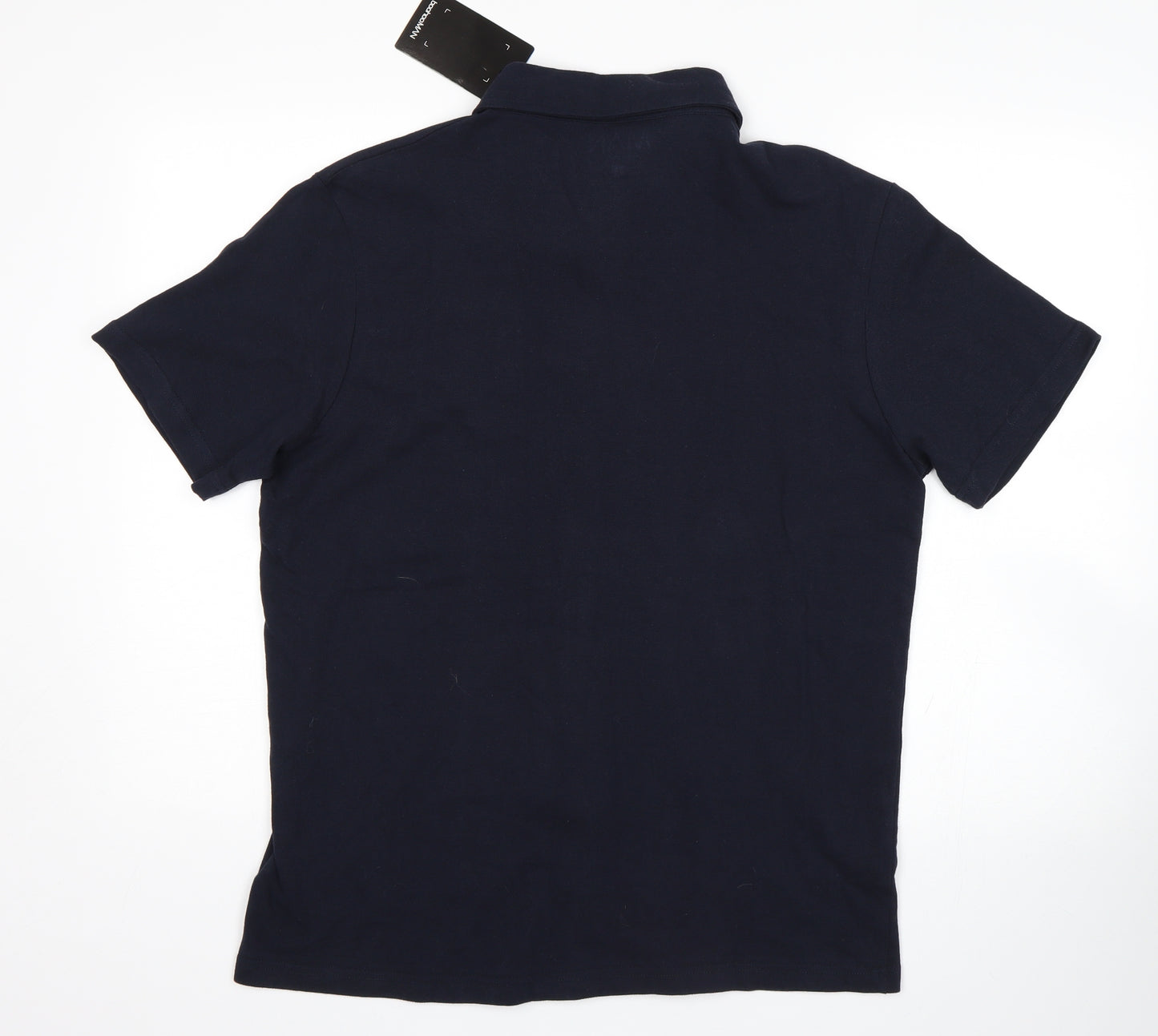 BoohooMAN Mens Blue    Button-Up Size L