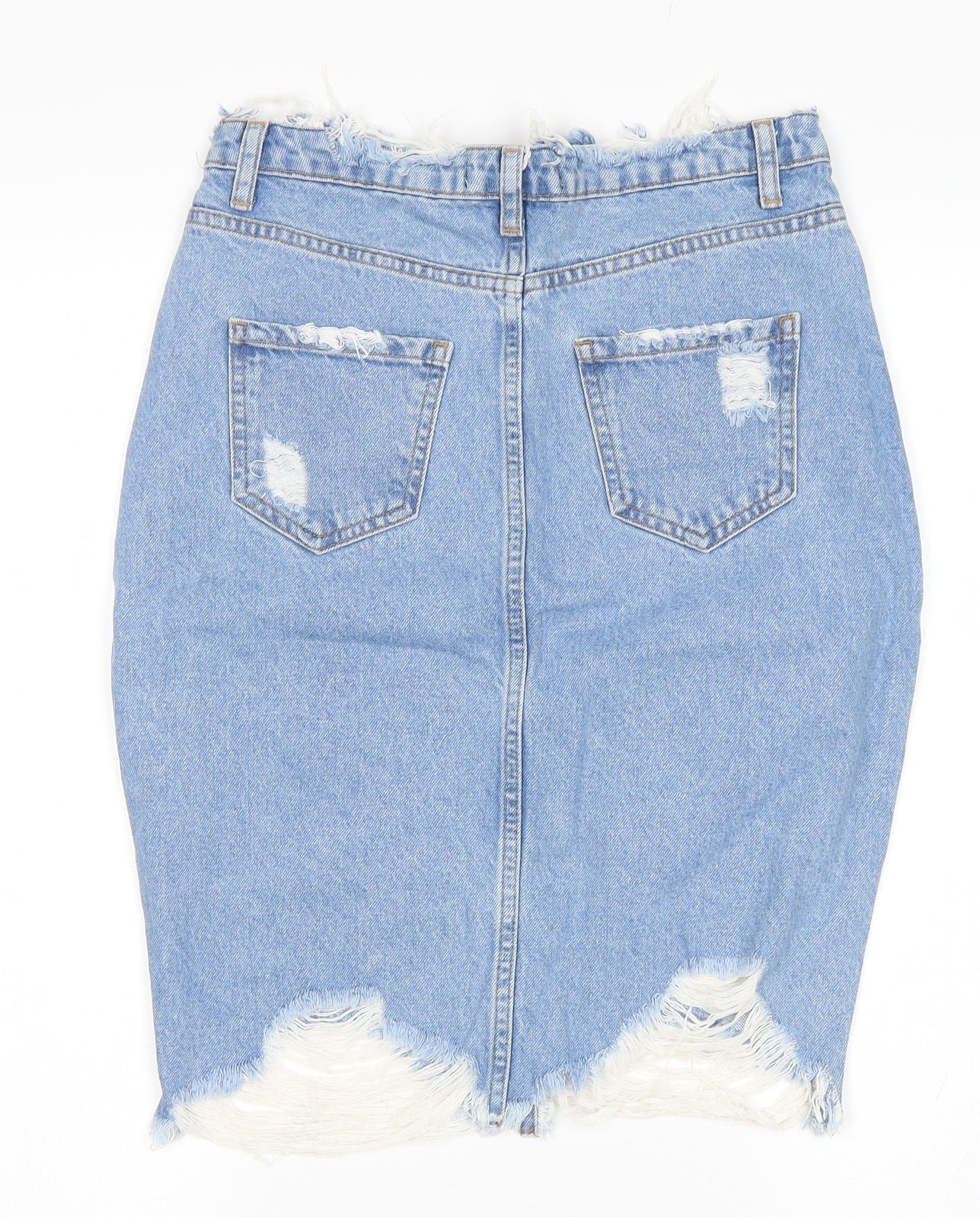 Missguided Womens Blue   Bandage Skirt Size 8