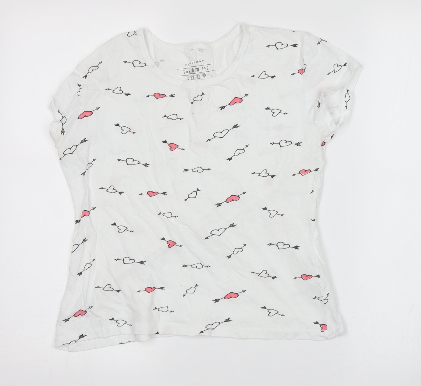 Atmosphere Womens White   Basic T-Shirt Size 10