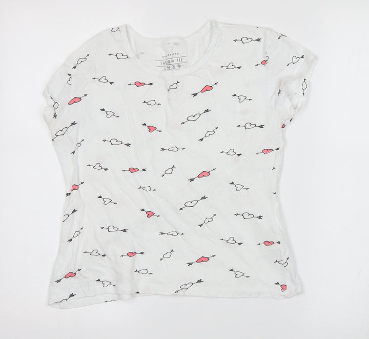 Atmosphere Womens White   Basic T-Shirt Size 10