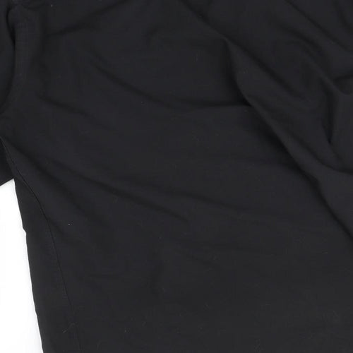 T&W Mens Black    Button-Up Size 17