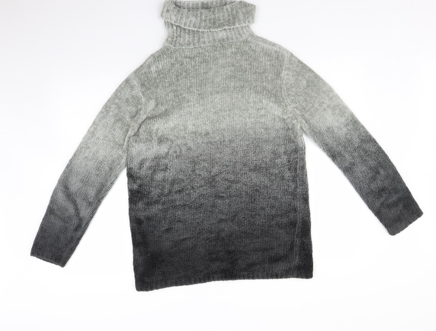 Debenhams Womens Grey Striped  Pullover Jumper Size 10