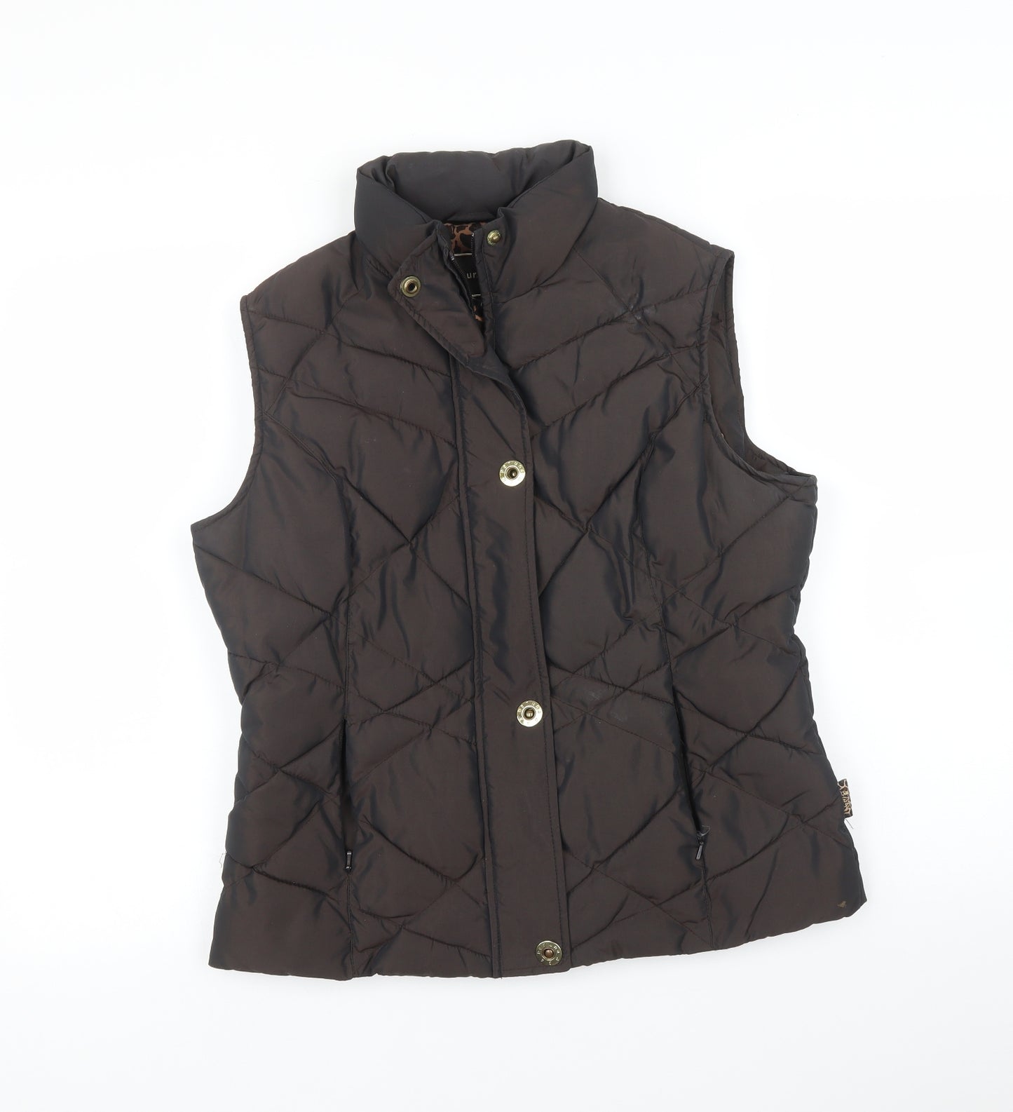 Per Una Womens Brown   Gilet Jacket Size M