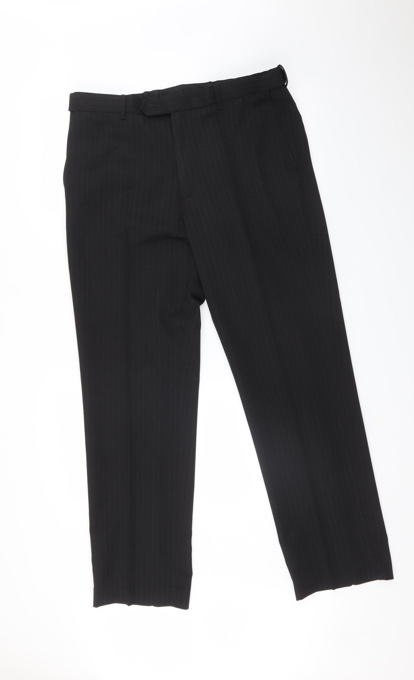 Jack Reid Mens Black   Trousers  Size 34 in L30 in