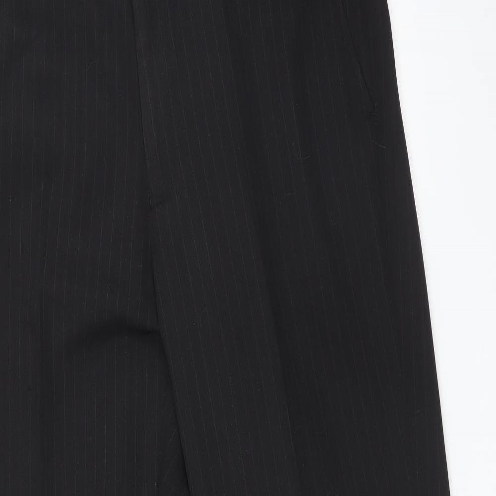 Jack Reid Mens Black   Trousers  Size 34 in L30 in