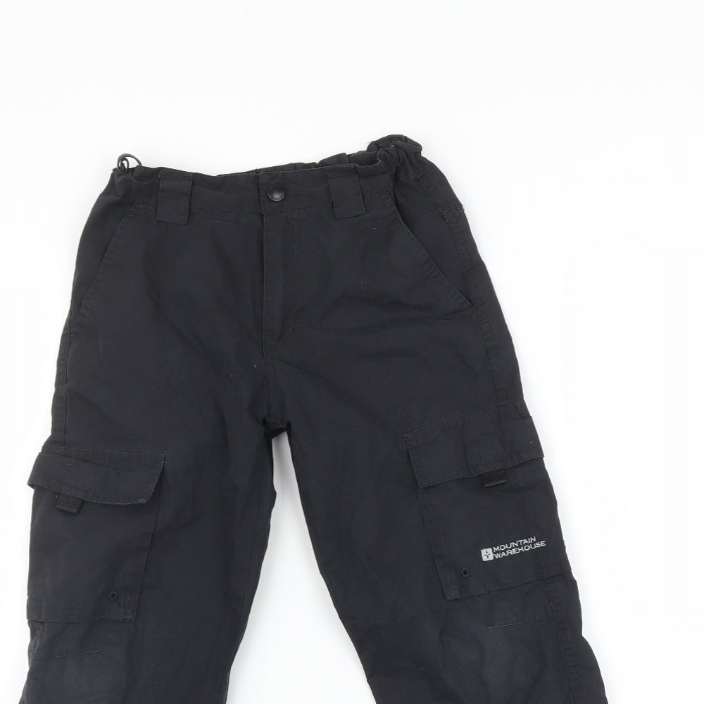 Mountain Warehouse Boys Black    Trousers Size 7-8 Years