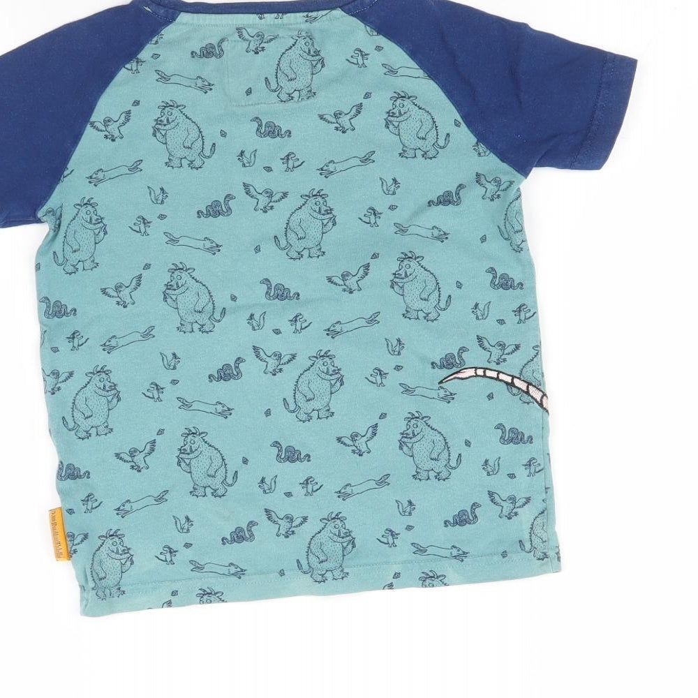 TU Boys Blue   Basic T-Shirt Size 3-4 Years  - The gruffalo