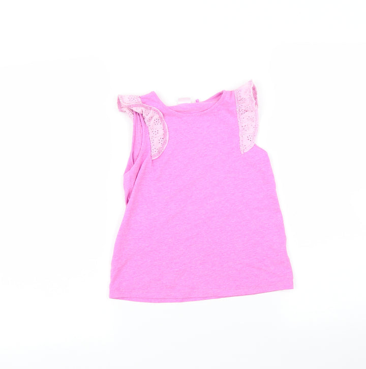NEXT Girls Pink   Basic T-Shirt Size 5-6 Years