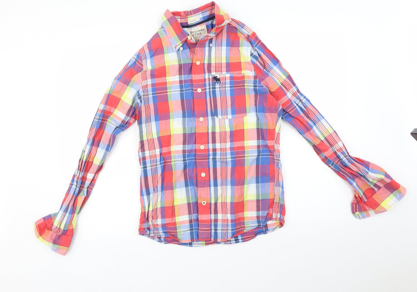 Abercrombie & Fitch Mens Multicoloured Check   Button-Up Size S