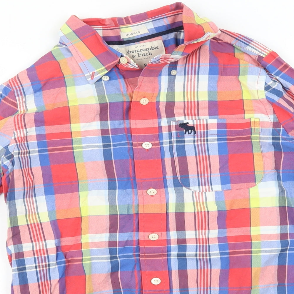 Abercrombie & Fitch Mens Multicoloured Check   Button-Up Size S