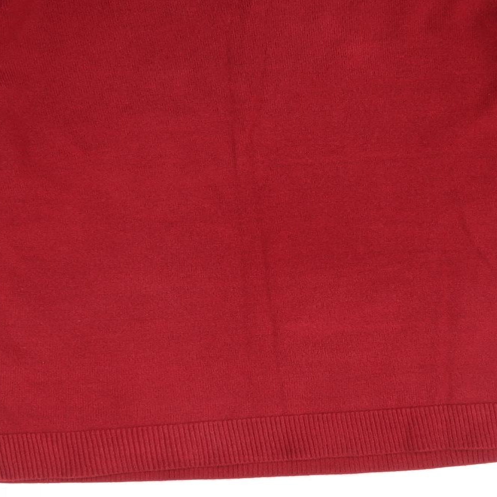 Maine Womens Red   Pullover Jumper Size 12