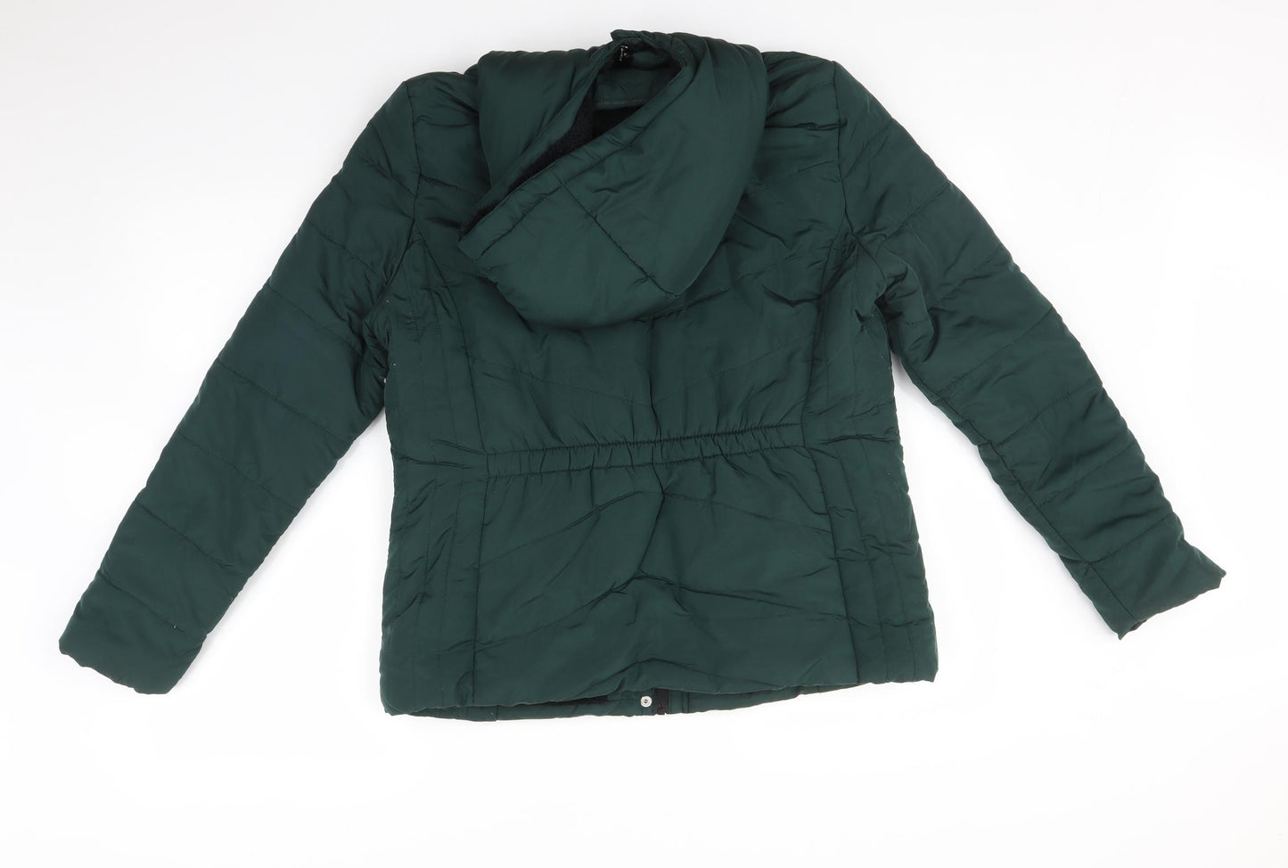 Peacocks Womens Green   Puffer Jacket Coat Size 12