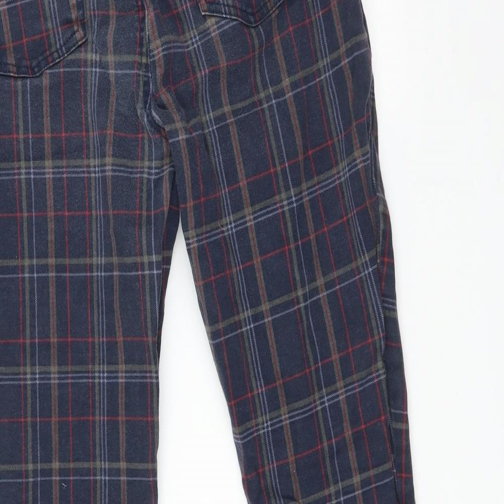 TU Womens Multicoloured Check  Skinny Jeans Size 14 L28 in