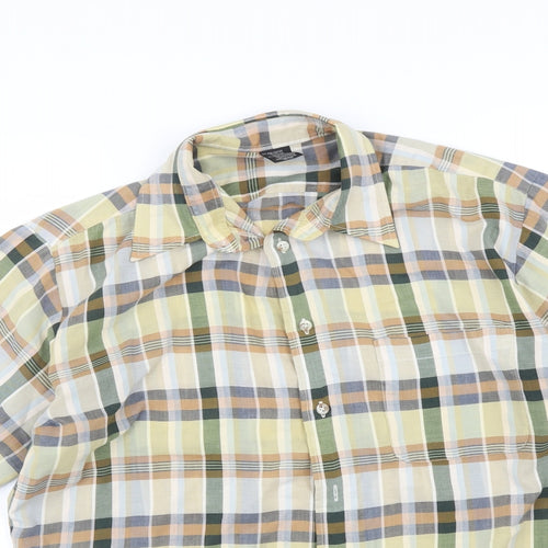 Preworn Mens Multicoloured Check   Button-Up Size L