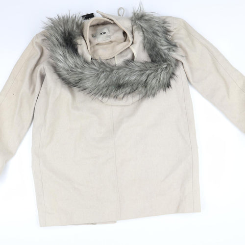 ASOS Womens Beige   Overcoat Coat Size 10