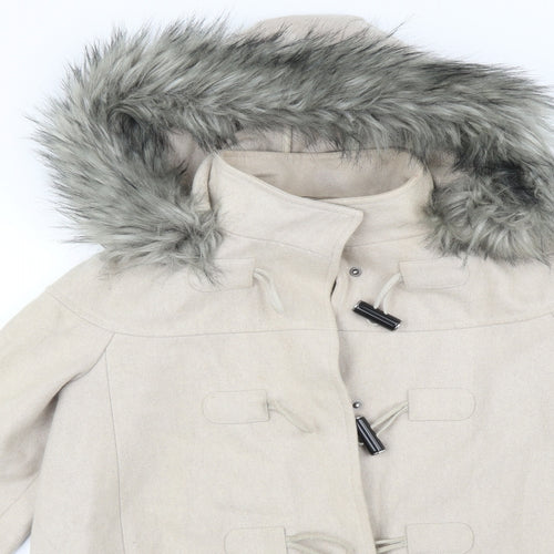 ASOS Womens Beige   Overcoat Coat Size 10
