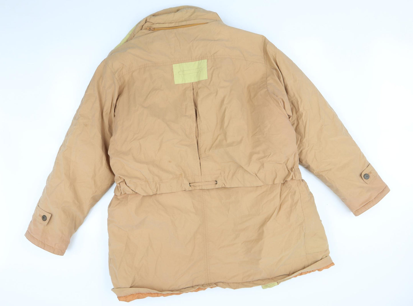 Sympa tex Womens Orange   Puffer Jacket Coat Size 14