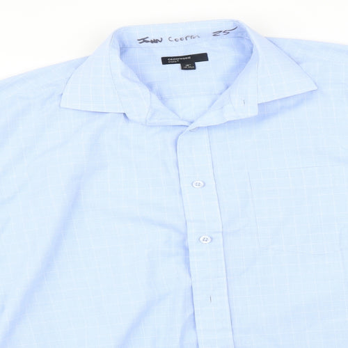 Cedarwood state Mens Blue    Button-Up Size 16.5