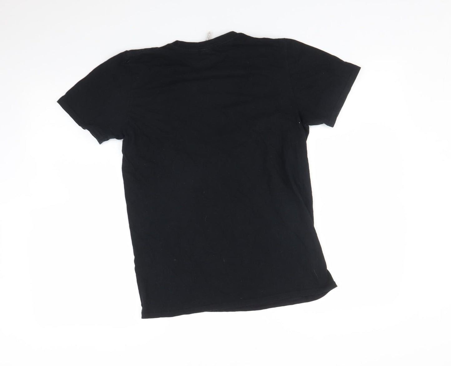 Boohoo Womens Black Animal Print  Basic T-Shirt Size S