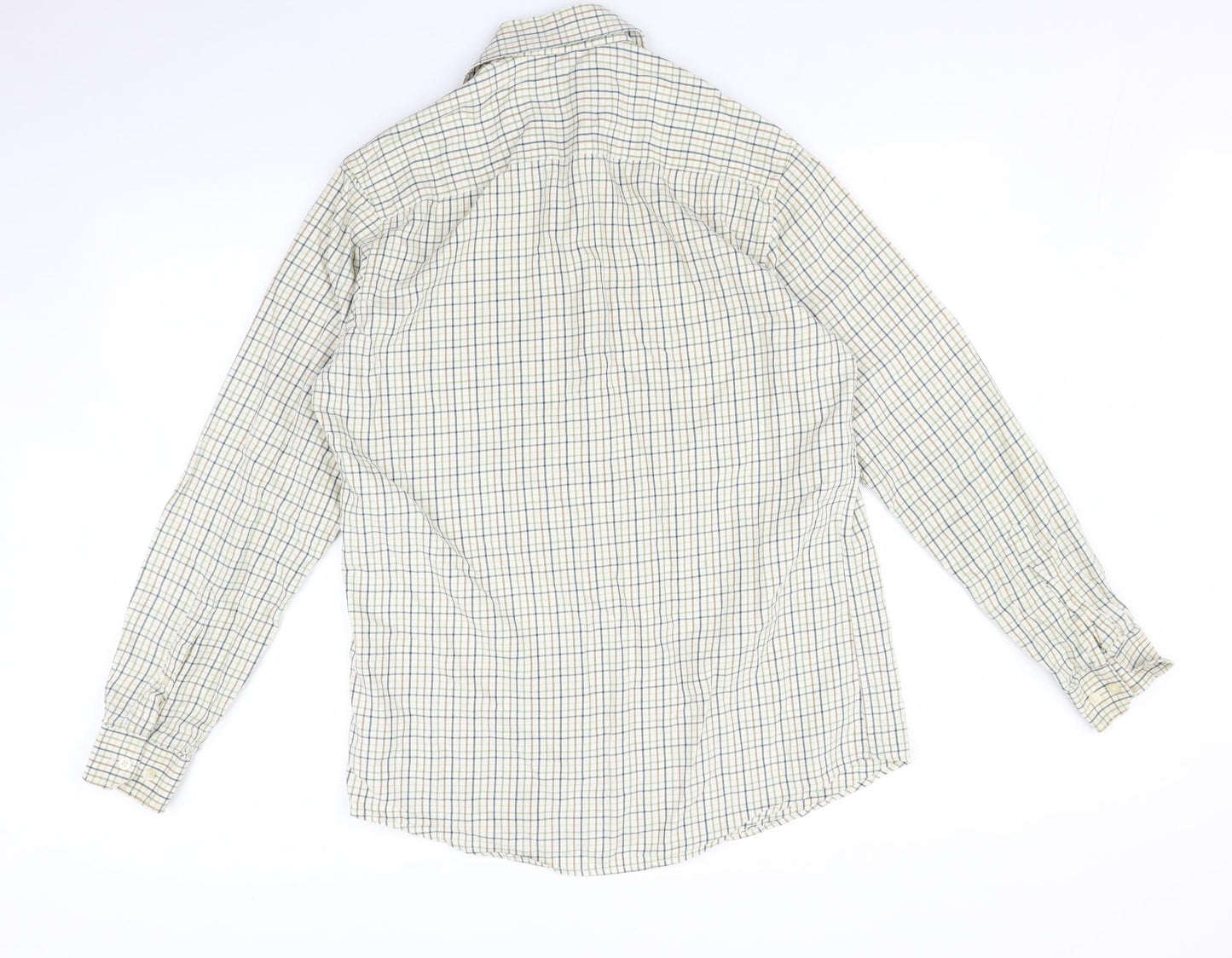 Gurdeen Mens Multicoloured Check   Button-Up Size 15.5