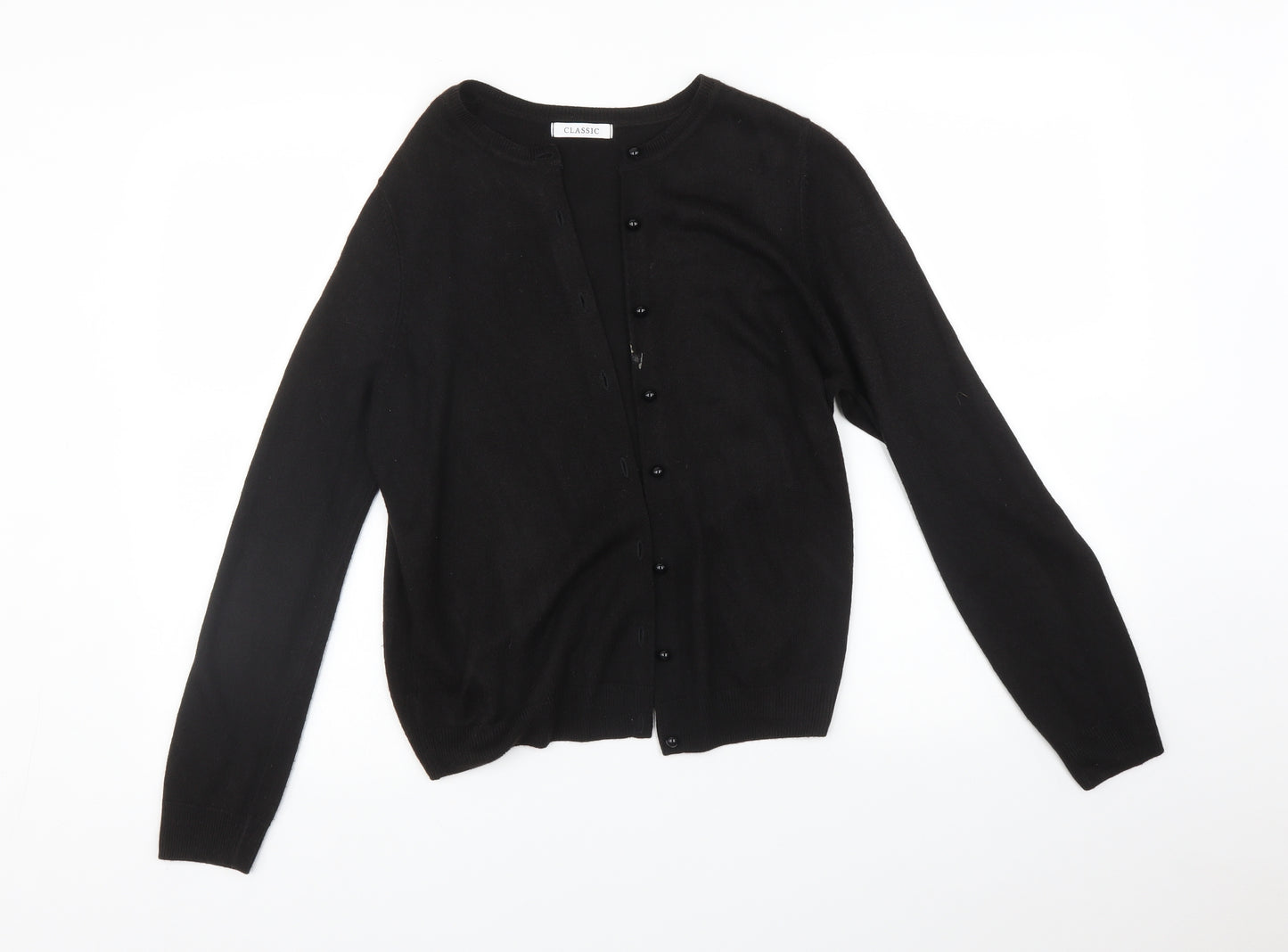Marks and Spencer Womens Black   Cardigan Jumper Size 12