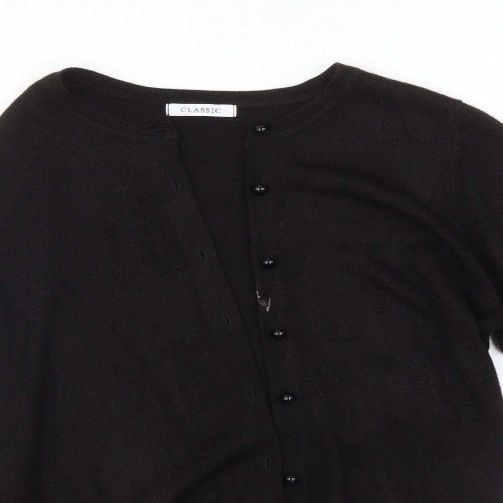 Marks and Spencer Womens Black   Cardigan Jumper Size 12