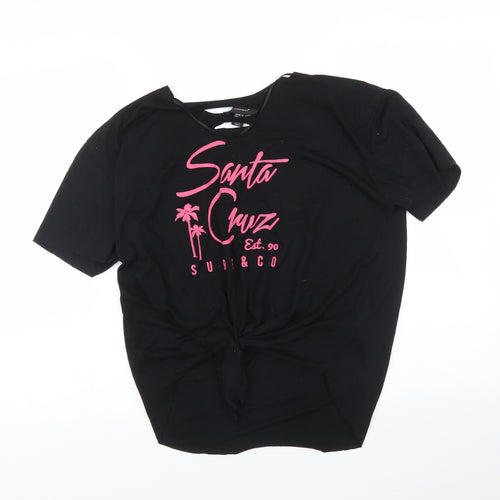 Atmosphere Womens Black   Basic T-Shirt Size 10