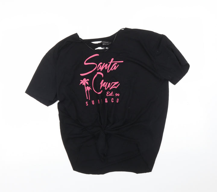 Atmosphere Womens Black   Basic T-Shirt Size 10