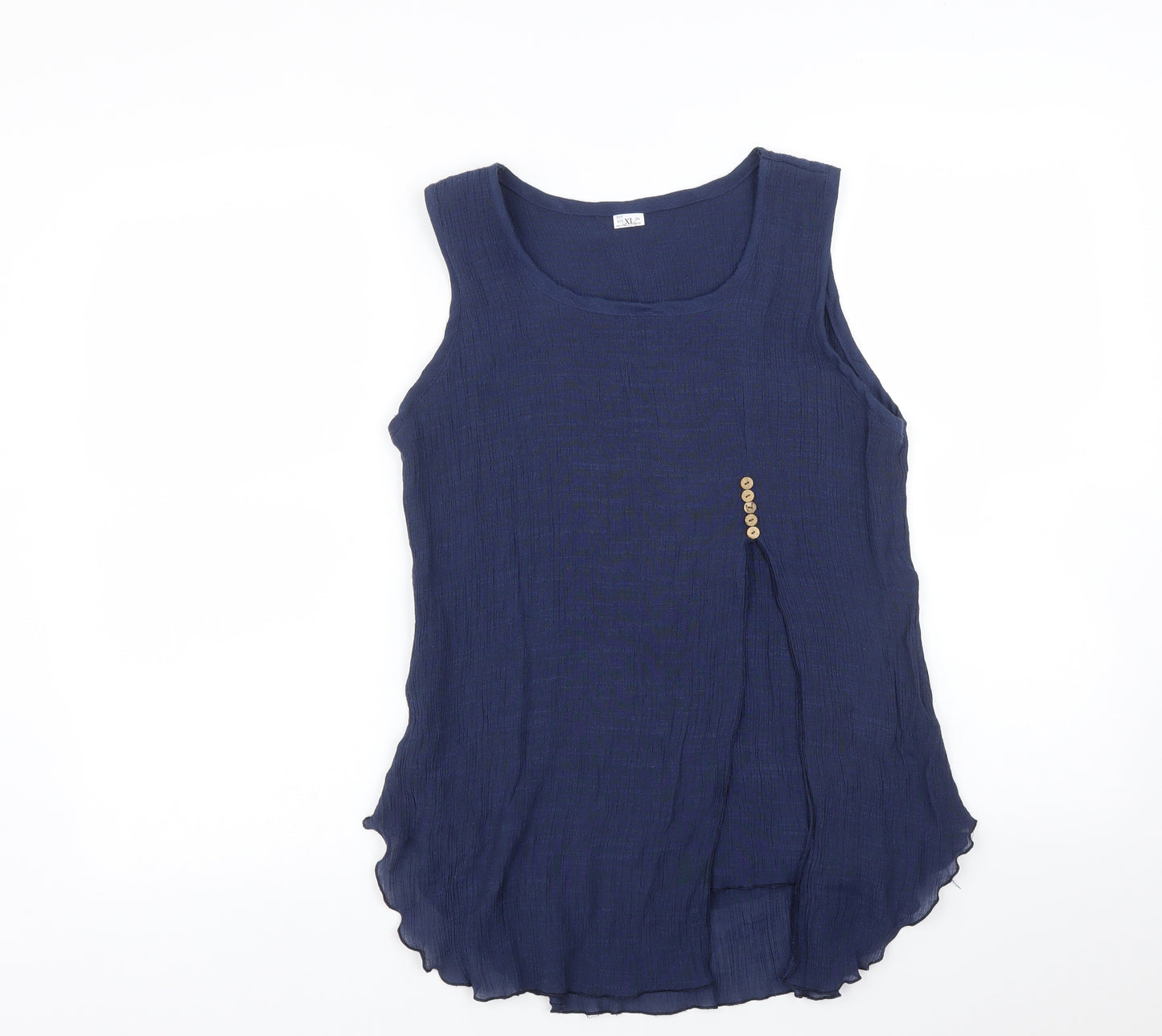 Preworn Womens Blue   Basic T-Shirt Size XL