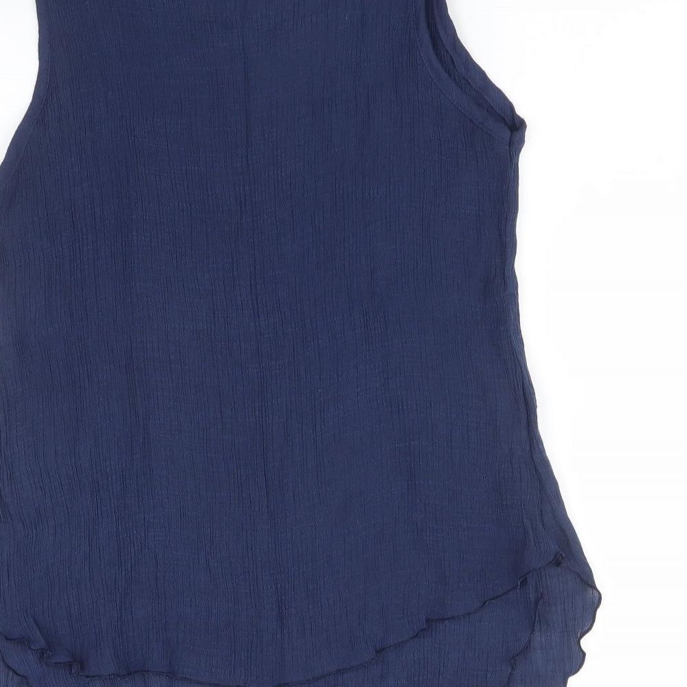 Preworn Womens Blue   Basic T-Shirt Size XL