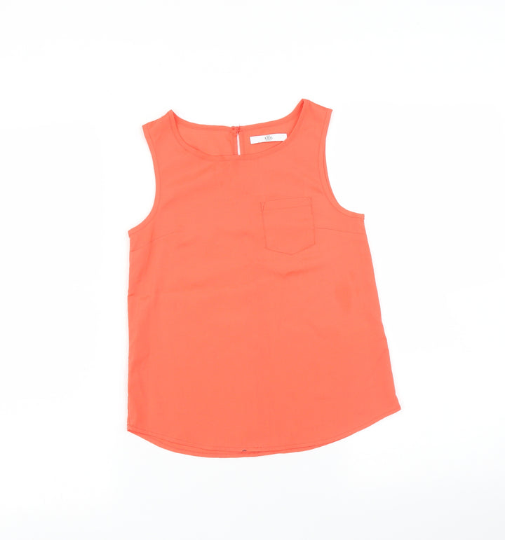 Marks and Spencer Girls Orange Camisole T-Shirt Size 8-9 Years