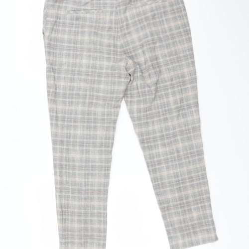 NEXT Womens Multicoloured Check  Trousers  Size 10 L26 in