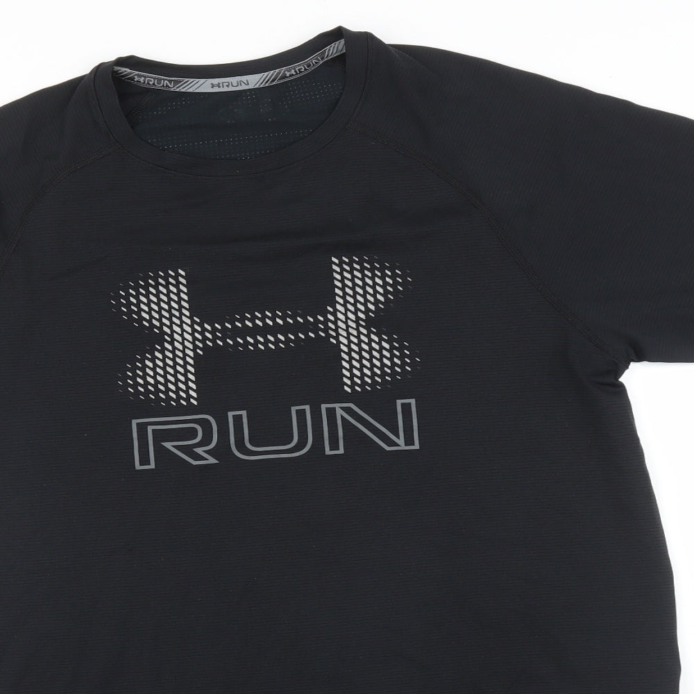Under armour Mens Black    T-Shirt Size M