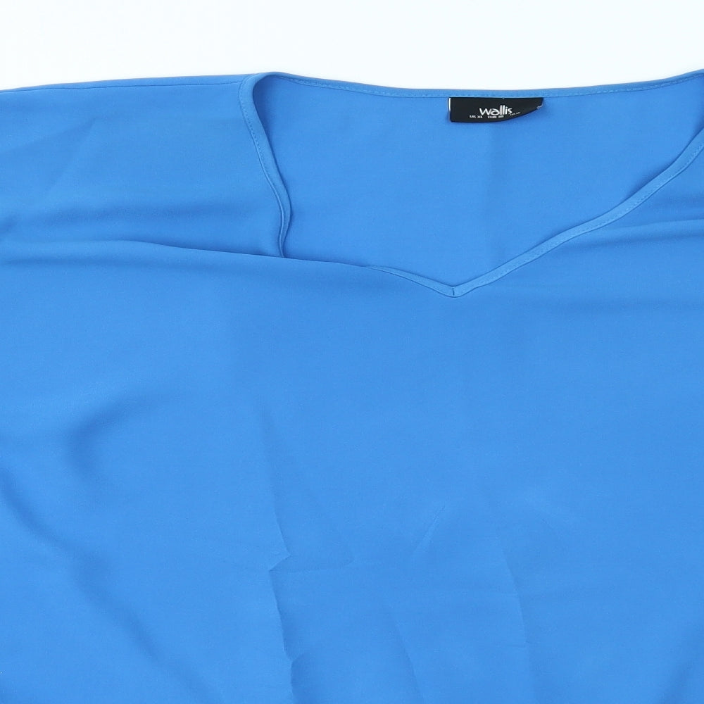 Wallis Womens Blue    Poncho Size XL