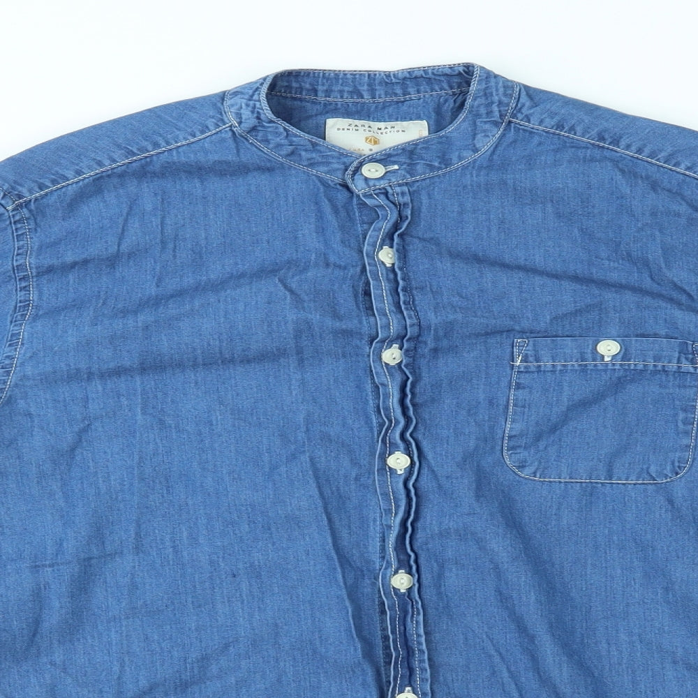 zara man Mens Blue    Button-Up Size S