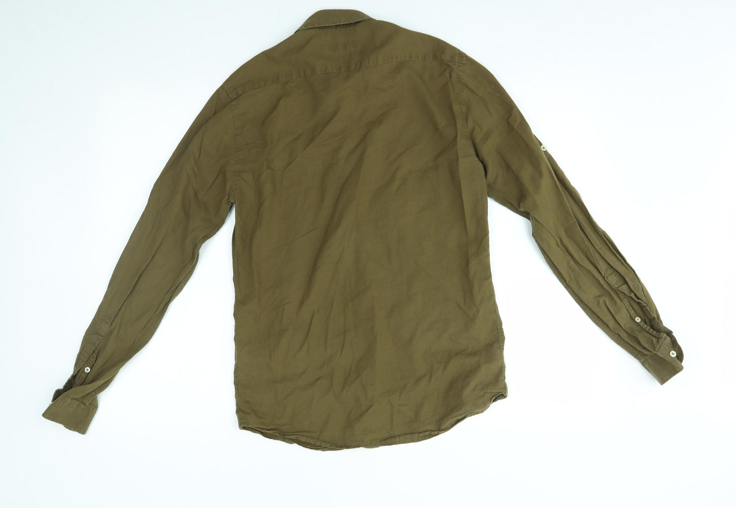 Zara Womens Green   Basic Button-Up Size S