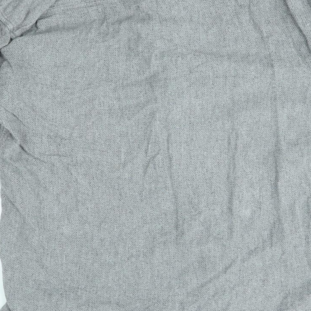 black & brown Mens Grey    Button-Up Size M