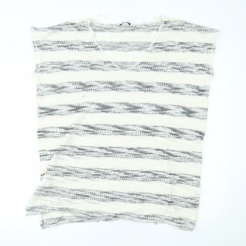 Zara Womens Beige Striped  Pullover Jumper Size S