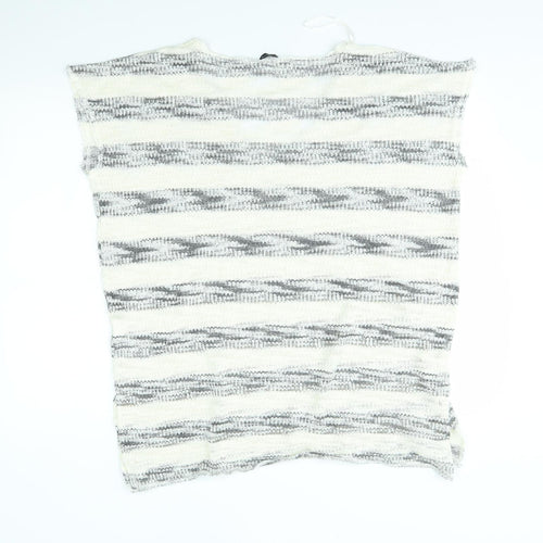 Zara Womens Beige Striped  Pullover Jumper Size S